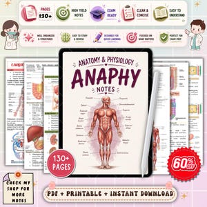 Anatomy and Physiology Nursing Notes | A&P Study Guide for Nursing Students | Body Systems Review | NCLEX Nursing PDF