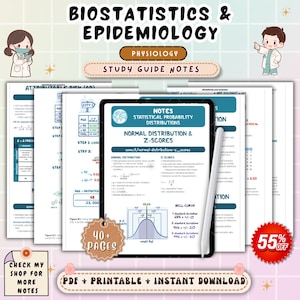 Biostatistics & Epidemiology Nursing Notes | Public Health Research Study Guide | Nursing Statistics Review | NCLEX Nursing PDF