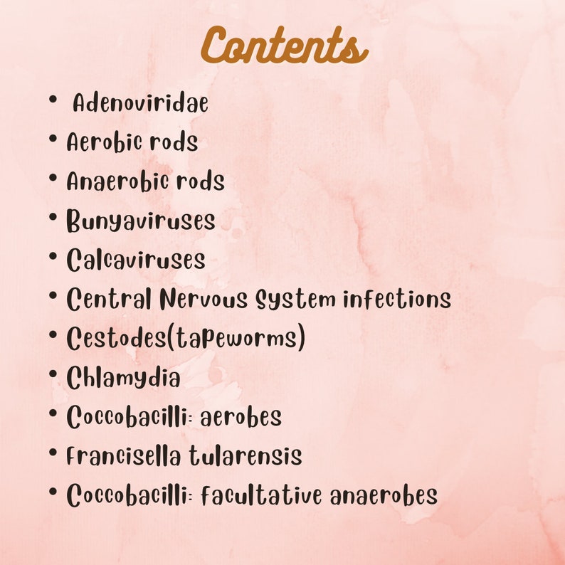 Microbiology High Yield Notes Study Guide Notes Digital Printable ...