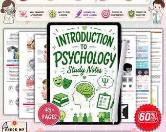 Einführung in die Psychologie – Lernmaterialien | Grundlagen der Psychologie – Leitfaden | Wiederholung der Grundlagen der Psychologie | PDF zum Ausdrucken