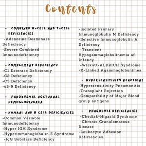 Immunology Pathology Nursing Notes | Immune System Disorders Study ...