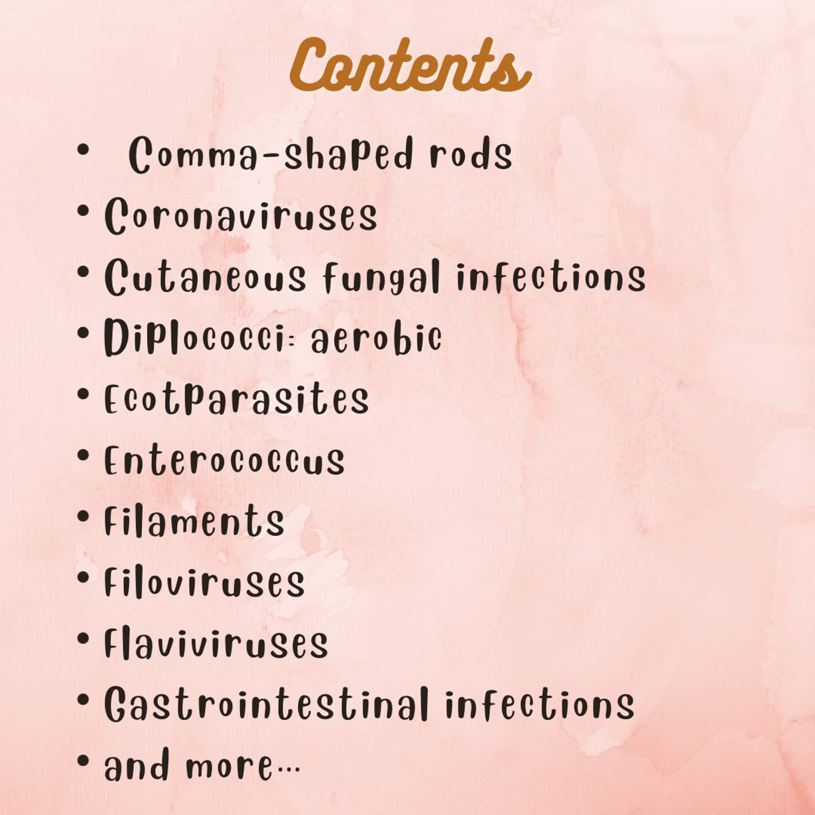 Microbiology High Yield Notes Study Guide Notes Digital Printable ...