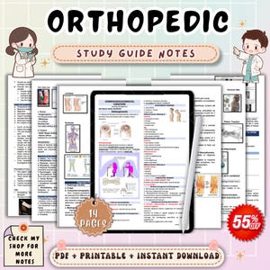 Orthopedic Nursing Study Notes | Musculoskeletal Disorders Guide | Med-Surg Orthopedic Review | NCLEX Nursing PDF