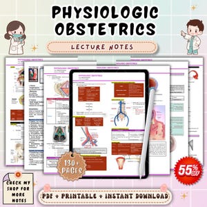 Physiologic Obstetrics Notes | Pregnancy Physiology Study Guide | OB Maternity Review | Study Notes PDF