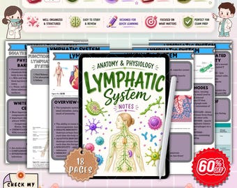 Lymphatic System Anatomy and Physiology Notes | Immune System Study Guide | A&P Nursing Review | NCLEX Nursing PDF