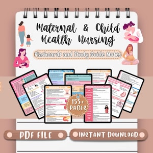 Guida allo studio per infermieristica sulla salute materna e infantile Appunti Infermiere specializzato Infermieristica Fondamenti Guida allo studio NCLEX Appunti medici Scuola infermieristica