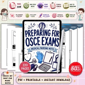 OSCE Nursing Exam Preparation Guide | Clinical Skills and OSCE Practice Notes | Nursing OSCE Study Guide Pdf