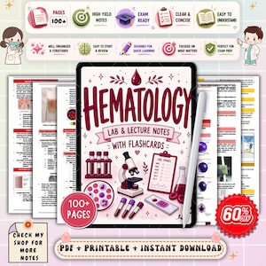 Hematology Notes & Flashcards | Medical Technology Study Guide | Blood Disorders Review | MedTech Exam Notes PDF