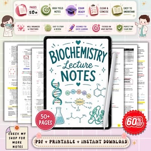 Apuntes de Bioquímica para Estudiantes de Tecnología Médica / Guía de Estudio de Química Clínica / Apuntes de Estudio de Tecnología Médica (PDF)