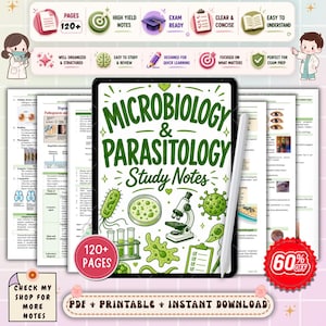 Notatki z mikrobiologii i parazytologii z pielęgniarstwa | Poradnik dotyczący infekcji i patogenów | Przygotowanie do egzaminu pielęgniarskiego | NCLEX PDF