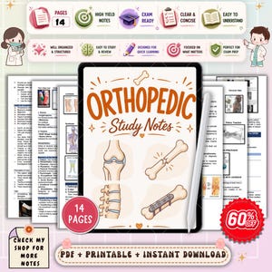 Orthopedic Nursing Study Notes | Musculoskeletal Disorders Guide | Med-Surg Orthopedic Review | NCLEX Nursing PDF
