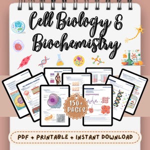 Cell Biology & Biochemistry Notes Digital Study Guide Nursing School Notes PDF Nursing Notes Nursing Essentials Medical Notes PDF NCLEX