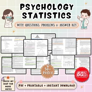 Appunti di studio di statistica psicologica / Guida allo studio di statistica psicologica / Revisione dei metodi di ricerca / PDF stampabile