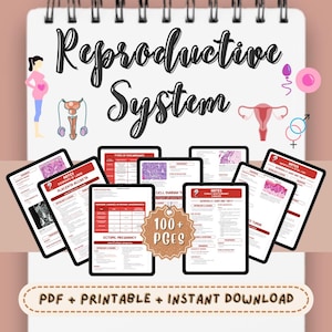 Guide d&#39;étude sur l&#39;appareil reproducteur : notes pour l&#39;école d&#39;infirmières (notes téléchargeables au format PDF)