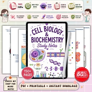 Cell Biology and Biochemistry Nursing Notes | Cellular Processes Study Guide | A&P Science Review | NCLEX Nursing PDF