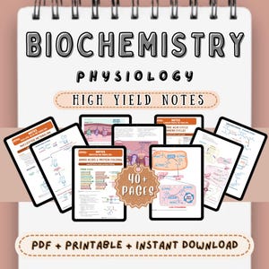 Biochemistry-Physiology Nursing Study Guide: High-Yield Medical Notes (PDF Download