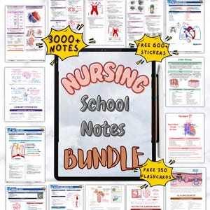 Digital Nursing School Notes Bundle: Comprehensive Study Guide PDF