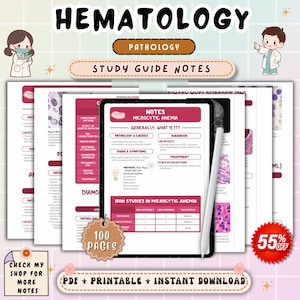Hematology Pathology Nursing Notes | Blood Disorders Study Guide | Hematologic Disease Review | NCLEX Nursing PDF