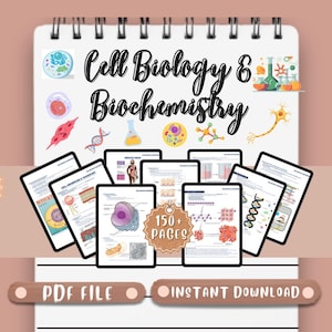 Cell Biology & Biochemistry Notes Digital Study Guide Nursing School Notes PDF Nursing Notes Nursing Essentials Medical Notes PDF NCLEX