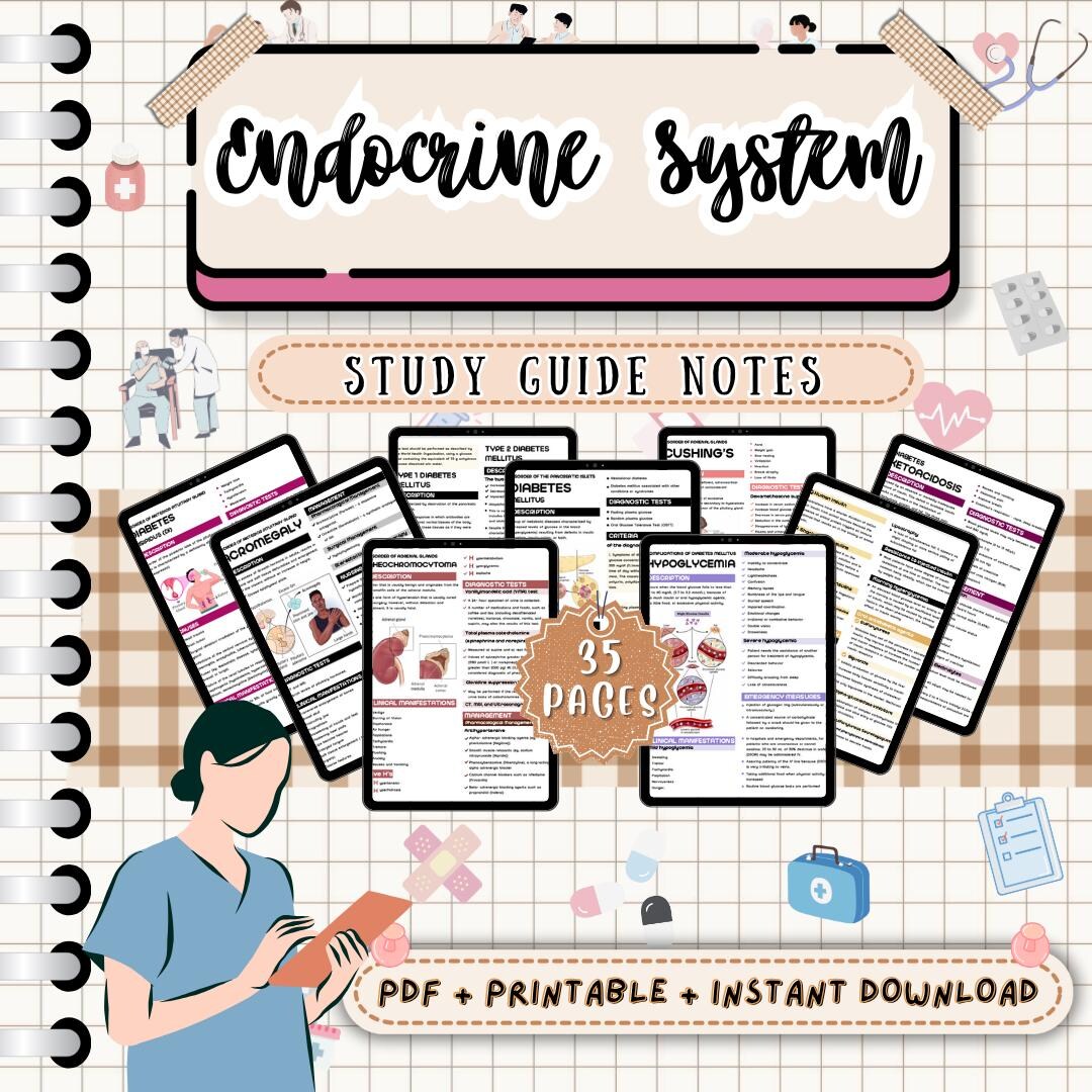 Endocrine System | Nursing Study Guide | Nursing School Notes | Nurse ...