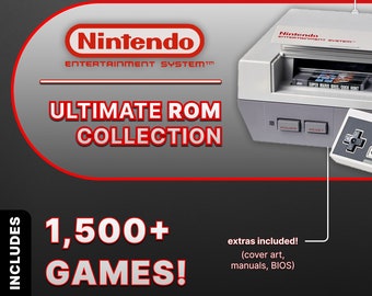 NES Entertainment System Ultimate Rom Collection Complete Set Entire Game Library
