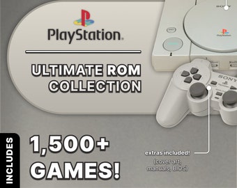 Sony PlayStation PSX PS1 Games Rom-collectie Emulator-bestanden Volledige complete gamebibliotheek Alle games