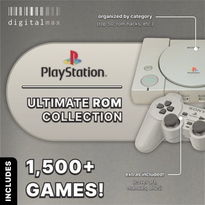 Sony PlayStation PSX PS1 Games Rom Collection Emulator Files Entire Complete Game Library All Games image 1