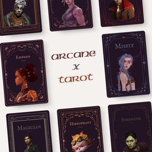 Arcane Tarot Poster | Poster | Tarot Poster | League of Legends Poster | Jinx Druck | Spiel Artwork | Spiel Poster | Videospiel Print