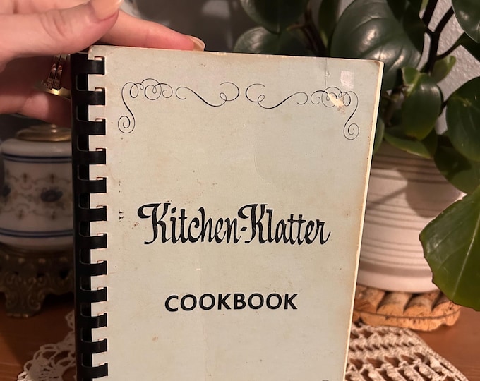 Vintage 1981 Kitchen-Klatter Cookbook Iowa Spiral Bound Handwritten Recipes