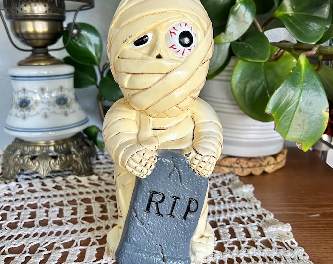 Vintage Dynagood 2001 Halloween Mummy Blow Mold Decoration
