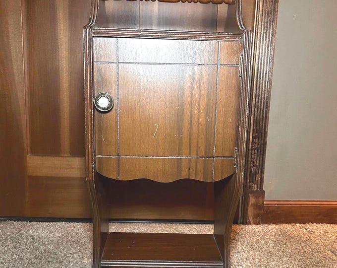 Vintage Art Deco Humidor Smoke Stand Table Unlined. 1920-1930s