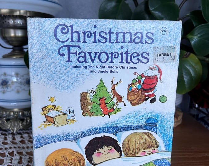 Vintage Christmas Favorites Wonder Books 1983 Hardcover. Target Price Tag