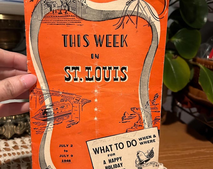 1948 St Louis Fourth of July Program: This Week in the City Magazine
