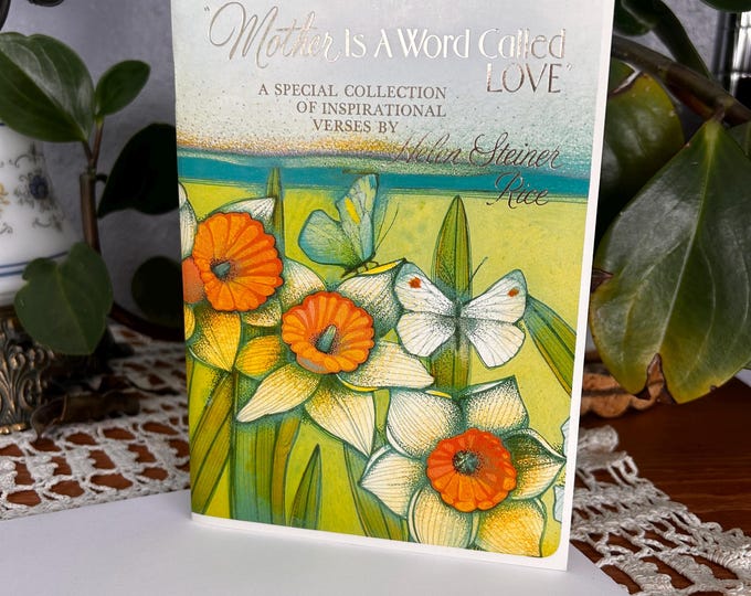 Vintage Mothers Day Card Booklet.  Helen Steiner Rice Poems.