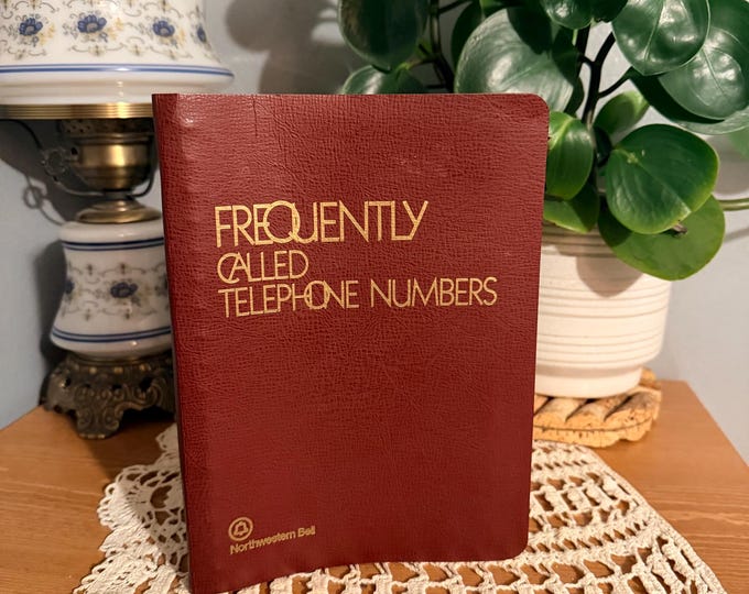 1970 Northwestern Bell Telephone Number Book Vintage Address Directory Blank