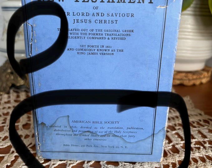 Vintage 1928  New Testament American Bible Society ABS New York Hardcover