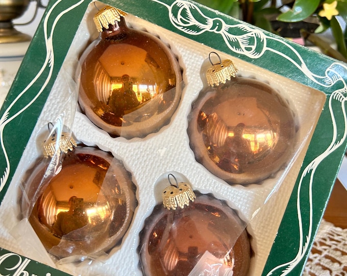 Vintage Christmas By Krebs Glass Ornament 3 Boxes Colored Glass Total 12