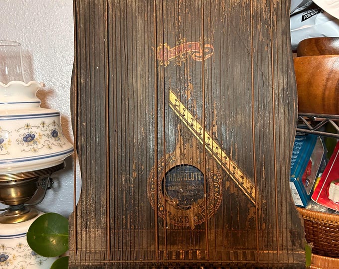 Antique Oscar Schmidt Harpolute Autoharp And Zither. Needs Restored.