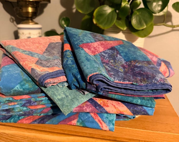 Vintage 1990s Springmaid Queen Sheets 2 Shams Memphis Geometric Retro 90s