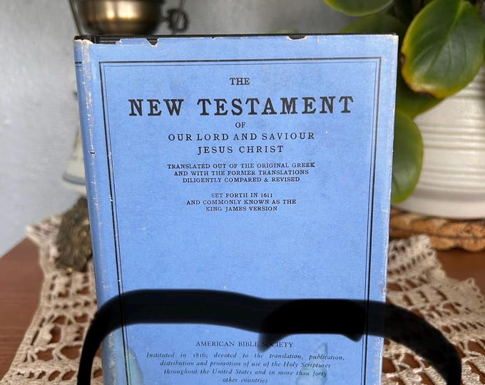Vintage 1928  New Testament American Bible Society ABS New York Hardcover
