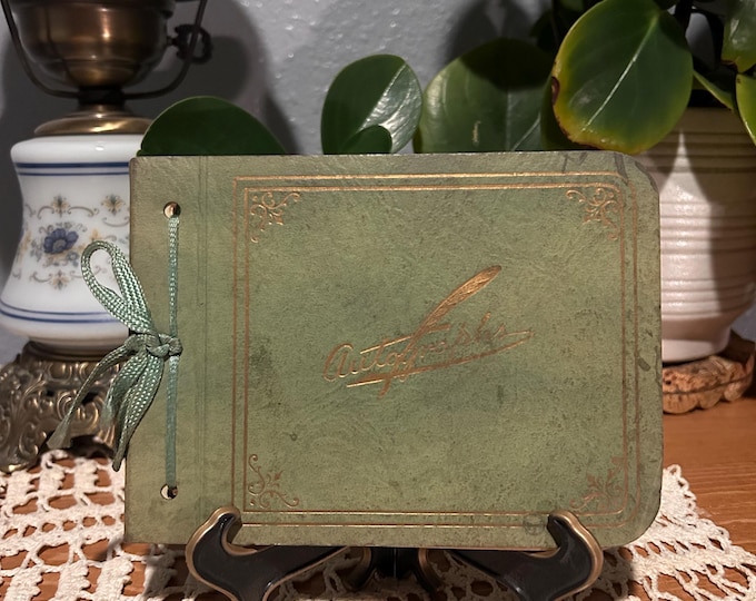 Antique 1931 Autograph Book From Algona Iowa Classmate Poems And Notes