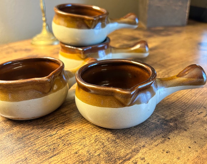 Vintage Pottery Stoneware Melted Butter or Sauce Pan