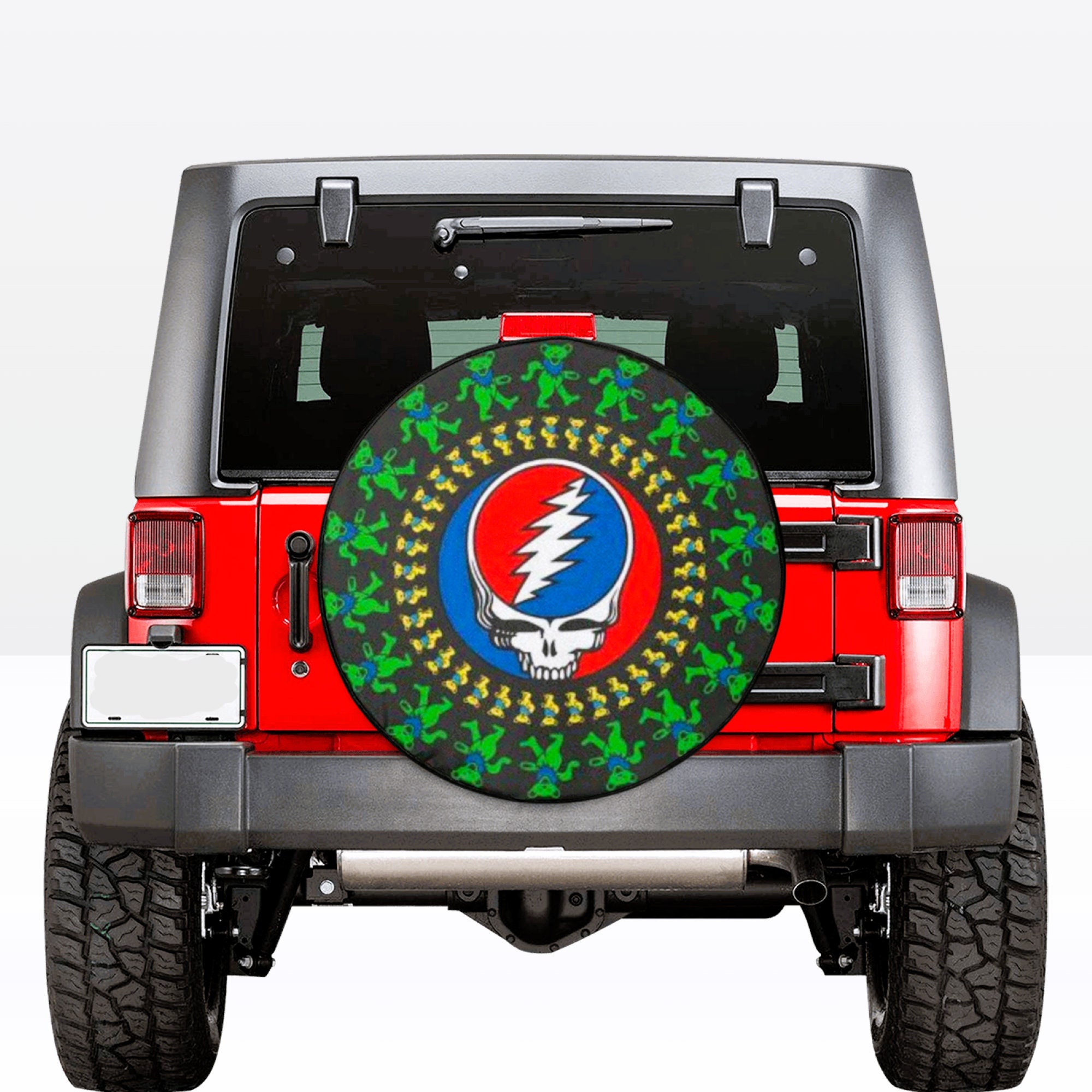Spare Tire Cover Hippie Skull