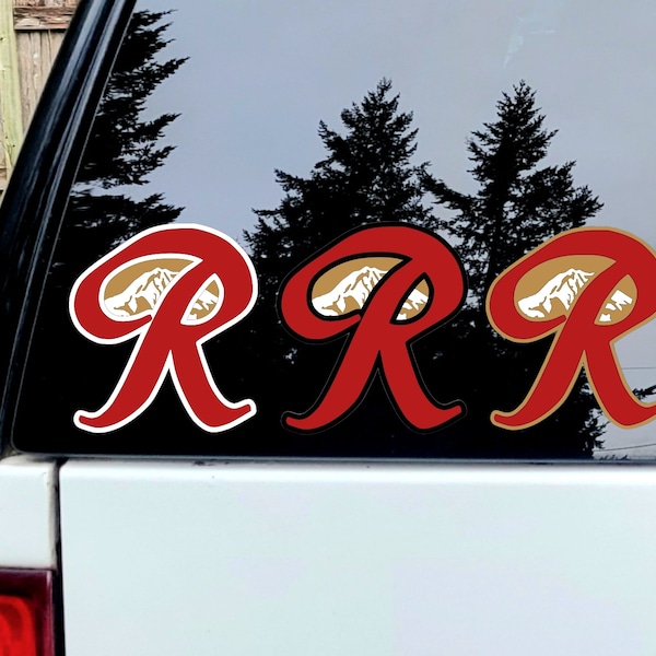 RAINIER BEER Logo Vinyl Decal - Classic Retro Rainier Sticker for Car Truck Laptop Stanley | Washington State Tacoma Seattle PNW Mountain