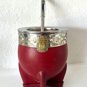 Mate Gourd Imperial Argentina logo/ Mate Imperial con escudo Argentino