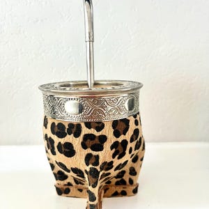 Mate Gourd Imperial Animal Print and Stainless Steel Straw