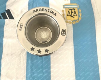 Yerba Mate Stainless Steel (Argentina) and bombilla (straw)