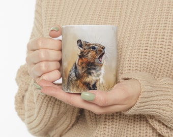 Pika Animal Mug, Ceramic Coffee Cup (11oz, 15oz)
