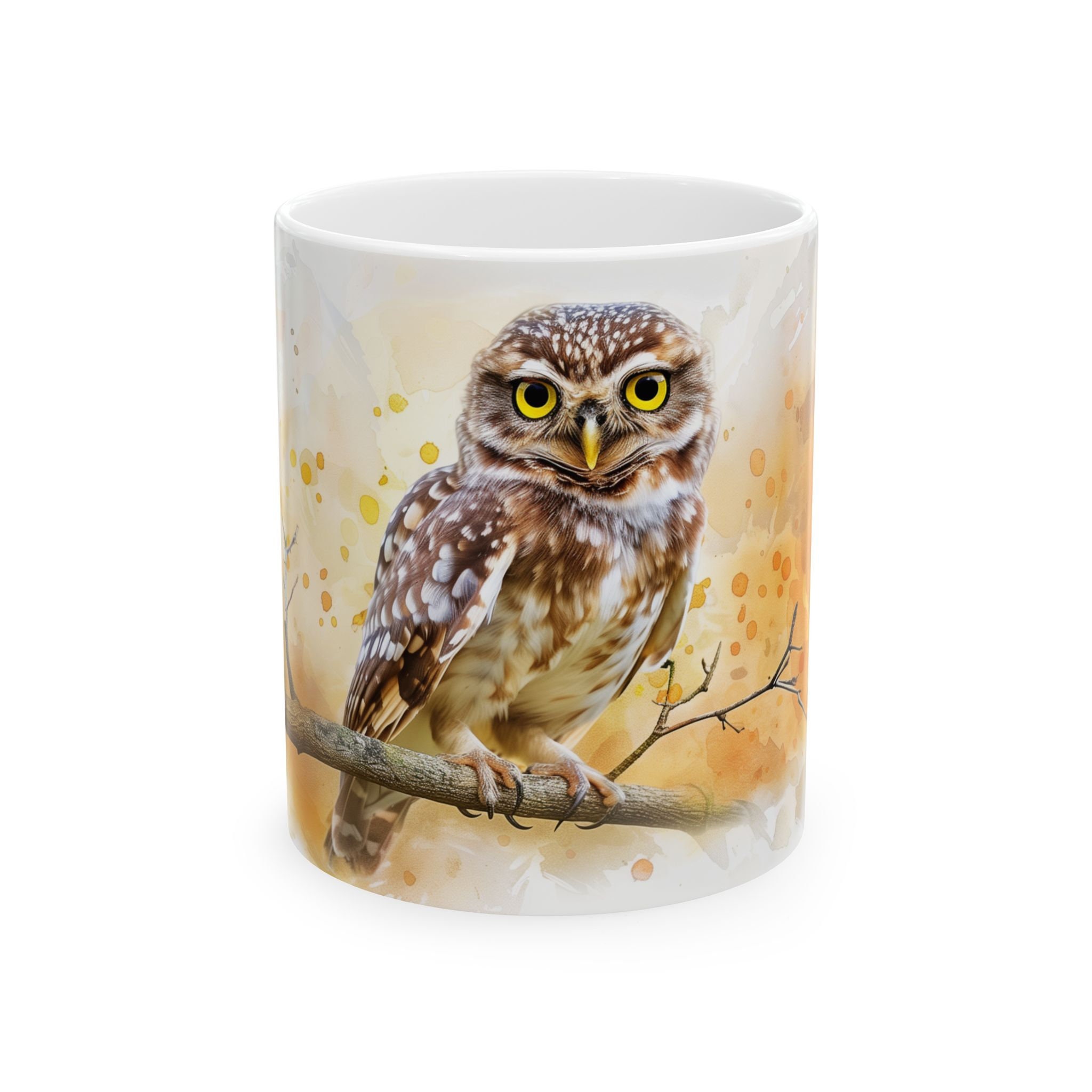 Mug hibou elfe, mug animal en céramique, tasse à café (11 oz, 15 oz)