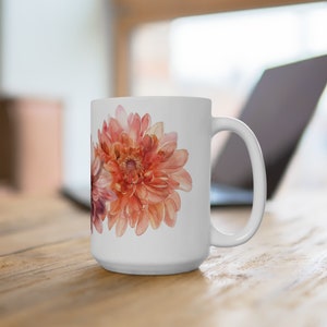 Chrysanthemum Ceramic Mug, 15oz